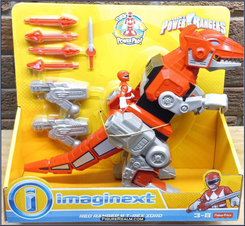 Red Ranger & T-Rex Zord - Power Rangers - Vehicles - Fisher-Price ...