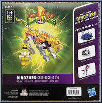 Sabertooth Dinozord with Yellow Ranger from Power Rangers - Dinozords manufactured by Forever Clever [Back]