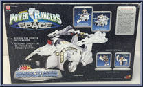 Silver Titanus Carrier Zord from Power Rangers in Space - Deluxe manufactured by Bandai [Back]