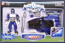 Blue Jet Jammer from Power Rangers Lost Galaxy - Jet Jammers manufactured by Bandai [Front]
