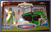 Green Jet Jammer from Power Rangers Lost Galaxy - Jet Jammers manufactured by Bandai [Front]