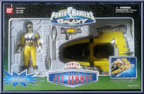 Yellow Jet Jammer from Power Rangers Lost Galaxy - Jet Jammers manufactured by Bandai [Front]