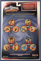Navy Thunder Triple Zord Morphin Power Ranger from Power Rangers Ninja Storm - Triple Zord manufactured by Bandai [Back]