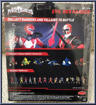 Villain Evil Red Ranger from Power Rangers Super Ninja Steel - Villains manufactured by Bandai [Back]