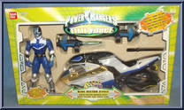 Blue Vector Cycle from Power Rangers Time Force - Vector Cycles manufactured by Bandai [Front]