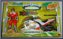 Red Vector Cycle from Power Rangers Time Force - Vector Cycles manufactured by Bandai [Front]