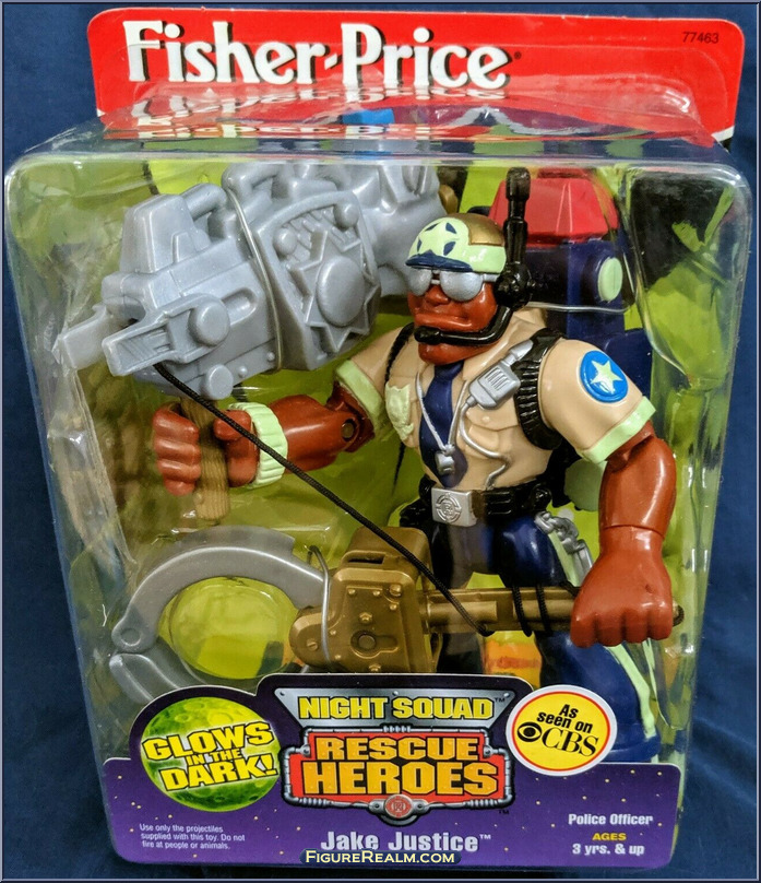 Jake Justice - Rescue Heroes - Night Squad - Fisher-Price Action Figure