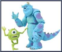 Monsters Inc. - Sulley & Mike from Revoltech - Sci-Fi manufactured by Kaiyodo [Loose]