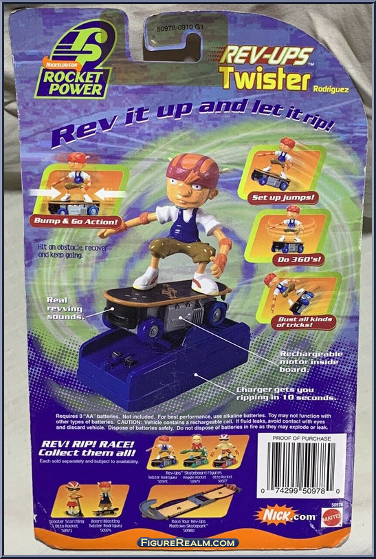 Twister Rodriguez - Rocket Power - Rev-Ups - Mattel Action Figure