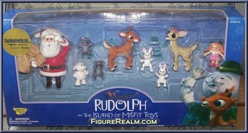 Figurine Collection (9-Pack Santa, Rudolph, Claire, animals) (2nd ...