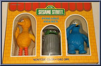 Big Bird / Oscar / Cookie Monster from Sesame Street - Poseable manufactured by Tara Toy [Front]