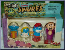 4-Pack from Smurfs - Walking manufactured by Galoob [Front]