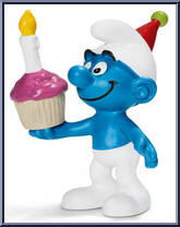 Birthday Smurf Action Figure