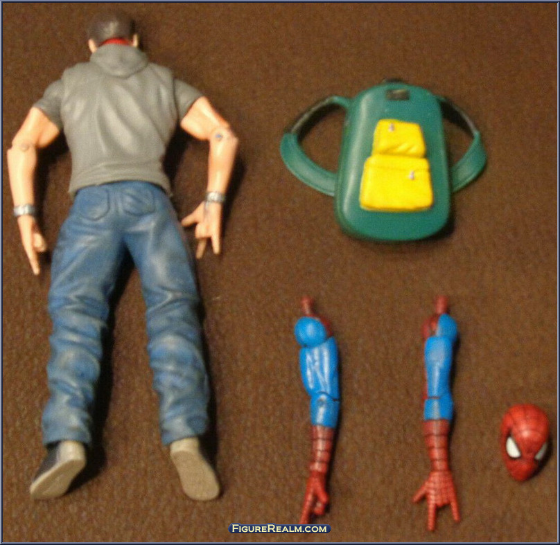 Secret identity spider man deals action figure