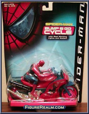 Spider-Man Moto - Spider-Man - Movie - Bump & Go Cycle - Toy Biz Action  Figure