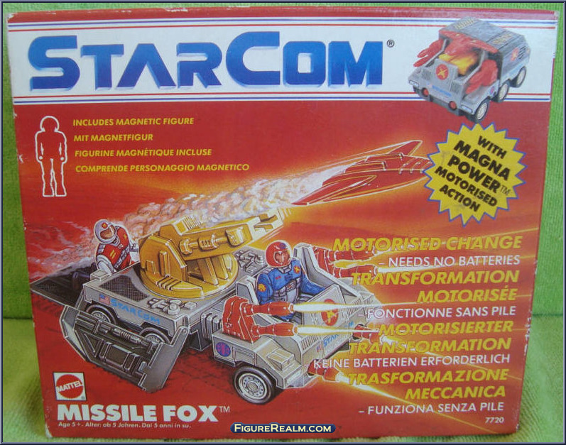 Coleco 1987 Starcom Missile factory Fox w/ Instruction Guide