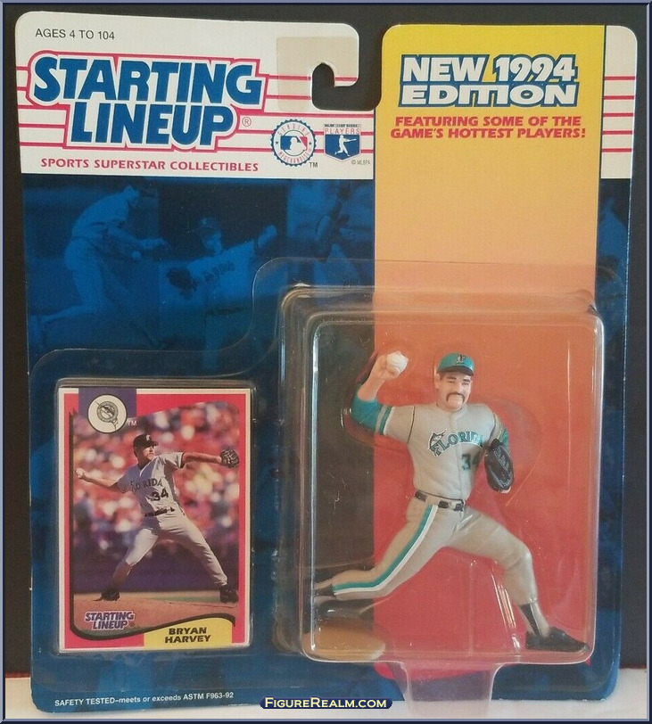 Bryan Harvey - Starting Lineup - Baseball - 1994 Series - Kenner Action 