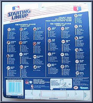 Brian Downing (Angels) from Starting Lineup - Baseball - 1988 Series manufactured by Kenner [Back]
