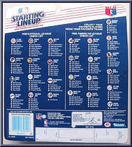 Dave Righetti (Yankees) from Starting Lineup - Baseball - 1988 Series manufactured by Kenner [Back]