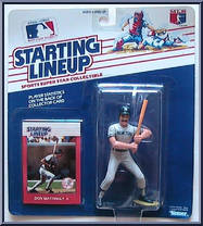 Don Mattingly (Yankees) from Starting Lineup - Baseball - 1988 Series manufactured by Kenner [Front]