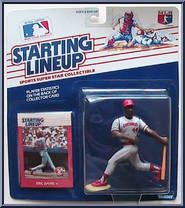 Eric Davis (Reds) from Starting Lineup - Baseball - 1988 Series manufactured by Kenner [Front]