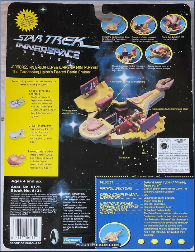 Cardassian Galor-Class Warship - Star Trek - Innerspace - Mini Playsets ...