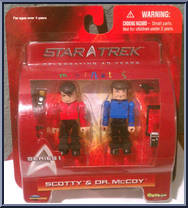 Scotty / Dr. McCoy from Star Trek - Minimates - 2" Scale - Series 1 manufactured by Diamond Select [Front]