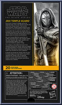 Jedi Temple Guard from Star Wars - Black Series (2020) - Clone Wars manufactured by Hasbro [Back]