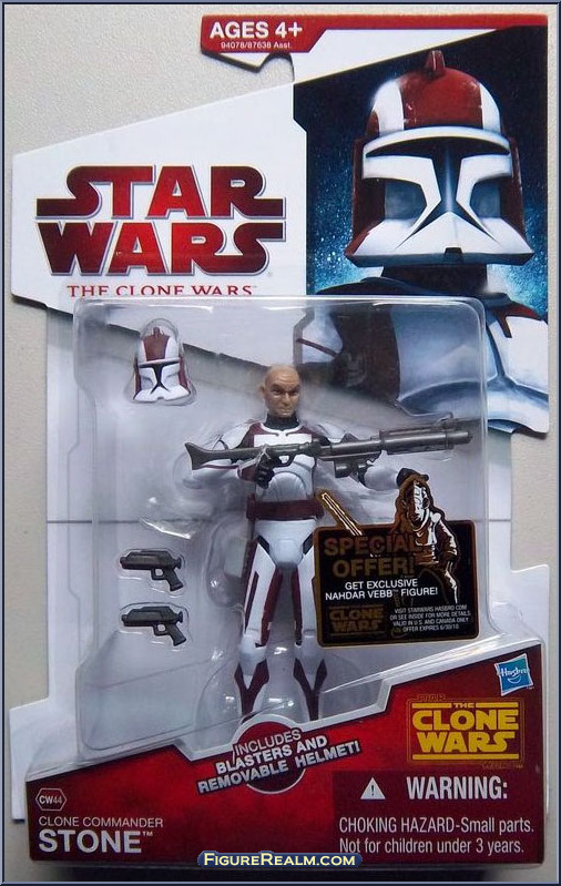 Clone Commander Stone - Star Wars - Clone Wars (2008) - White / Red ...