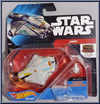 Ghost - Star Wars - Hot Wheels Starships - Black Card / White Letters ...