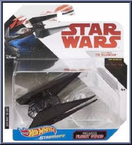 Kylo Ren's Tie Silencer from Star Wars - Hot Wheels Starships - White Card / Red Letters manufactured by Mattel [Front]