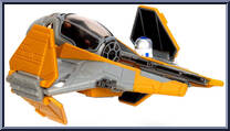 Anakin Skywalker's Jedi Interceptor (Light Armor) from Star Wars - Micro Galaxy Squadron - Series 3 manufactured by Jazwares [Loose]
