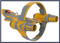 Anakin Skywalker's Jedi Starfighter (Starfighter Class) from Star Wars - Micro Galaxy Squadron - Series 3 manufactured by Jazwares [Loose]