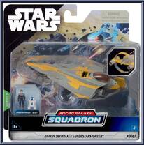 Anakin Skywalker's Jedi Starfighter (Starfighter Class) from Star Wars - Micro Galaxy Squadron - Series 3 manufactured by Jazwares [Front]