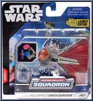 Asajj Ventress's Ginivex Starfighter (Light Armor) from Star Wars - Micro Galaxy Squadron - Series 1 manufactured by Jazwares [Front]
