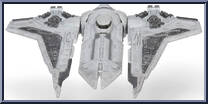 Bo Katan's Gauntlet Fighter (Starfighter Class) from Star Wars - Micro Galaxy Squadron - Series 2 manufactured by Jazwares [Loose]
