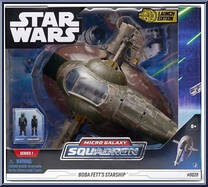 Boba Fett's Starship (Slave I) (Starship Class) from Star Wars - Micro Galaxy Squadron - Series 1 manufactured by Jazwares [Front]