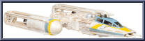Gold Leader's Y-Wing (Starfighter Class) from Star Wars - Micro Galaxy Squadron - Series 4 manufactured by Jazwares [Loose]