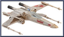 Jedi Luke Skywalker's X-Wing (Aged) (Starfighter Class) from Star Wars - Micro Galaxy Squadron - Series 1 manufactured by Jazwares [Loose]