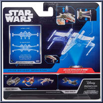 Jedi Luke Skywalker's X-Wing (Aged) (Starfighter Class) from Star Wars - Micro Galaxy Squadron - Series 1 manufactured by Jazwares [Back]