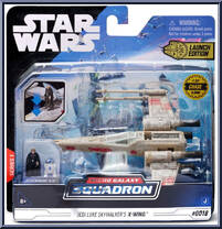 Jedi Luke Skywalker's X-Wing (Aged) (Starfighter Class) from Star Wars - Micro Galaxy Squadron - Series 1 manufactured by Jazwares [Front]