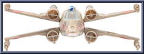 Luke Skywalker's X-Wing (Starfighter Class) from Star Wars - Micro Galaxy Squadron - Series 1 manufactured by Jazwares [Loose]