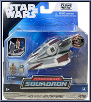Mace Windu's Jedi Starfighter (Light Armor Class) from Star Wars - Micro Galaxy Squadron - Series 8 manufactured by Jazwares [Front]