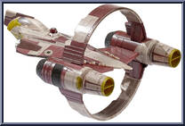 Obi-Wan's Jedi Starfighter (Starfighter Class) from Star Wars - Micro Galaxy Squadron - Series 1 manufactured by Jazwares [Loose]