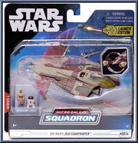 Obi-Wan's Jedi Starfighter (Starfighter Class) from Star Wars - Micro Galaxy Squadron - Series 1 manufactured by Jazwares [Front]