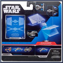 Outland Tie Fighter (Moff Gideon) (Starfighter Class) from Star Wars - Micro Galaxy Squadron - Series 1 manufactured by Jazwares [Back]