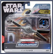 Outland Tie Fighter (Moff Gideon) (Starfighter Class) from Star Wars - Micro Galaxy Squadron - Series 1 manufactured by Jazwares [Front]