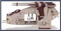 Republic LAAT (Starship Class) from Star Wars - Micro Galaxy Squadron - Series 2 manufactured by Jazwares [Loose]