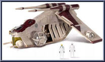 Republic LAAT (Starship Class) from Star Wars - Micro Galaxy Squadron - Series 2 manufactured by Jazwares [Loose]