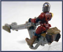 Speeder Bike with Din Djarin (v1) (Scout Class) from Star Wars - Micro Galaxy Squadron - Mystery - Series 1 manufactured by Jazwares [Loose]